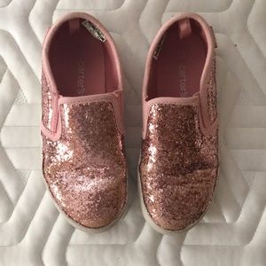 Pink sparkly girls shoes